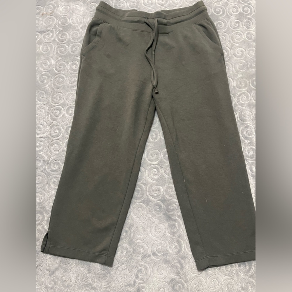 Olive green capri sweats